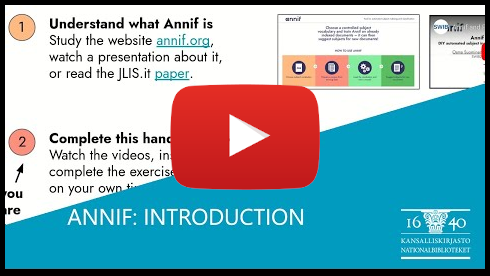 Annif tutorial videos